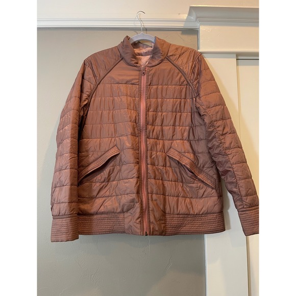 Lululemon Jackets & Blazers - Lululemon Reversible Quilted Bomber Jacket Mauve Pink Puffer Full Zip Women's